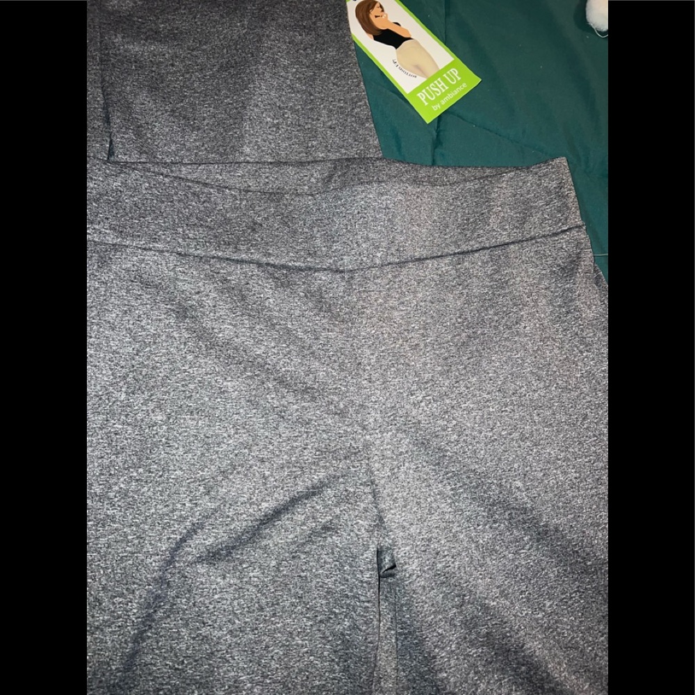 2 Gray push-up leggings  bundle